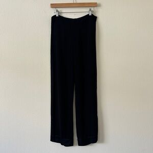 Elegant Vince Silk-Lined Tuxedo stripe Black Women's Pants